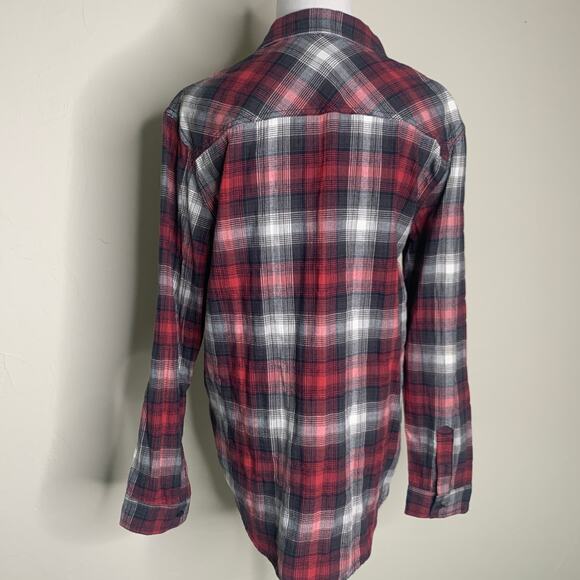 Treasure & Bond Red Plaid Flannel Shirt Small - Picture 2 of 8